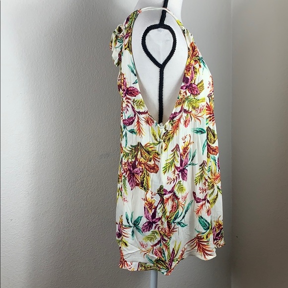 ❤️HP❤️Staccato floral,ties in back,sleeveless top - Picture 4 of 5